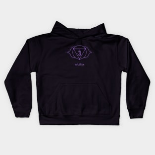 Chakra 3ème Oeil - Intuition Kids Hoodie